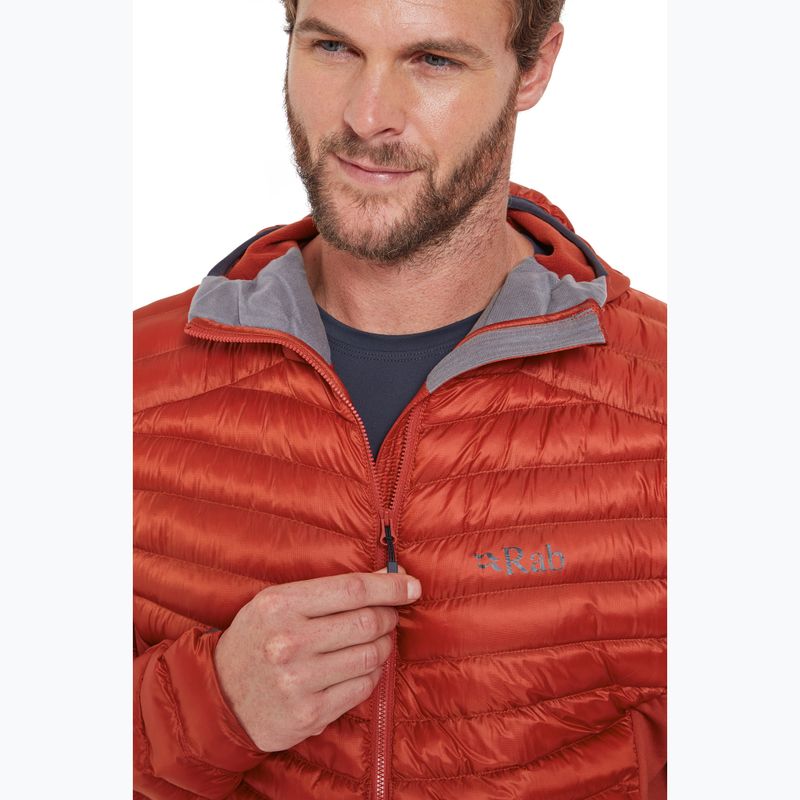 Ανδρικό πουπουλένιο μπουφάν Rab Cirrus Flex Hoody tuscan red 5