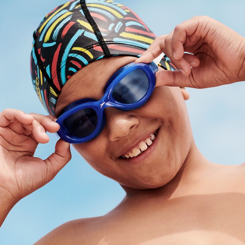 Speedo Printed Pace Junior παιδικό καπέλο μαύρο και χρώμα 8-1352614609 7