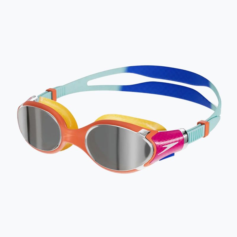 Speedo Biofuse 2.0 Mirror cobalt pop/marine blue/volcanic orange παιδικά γυαλιά κολύμβησης