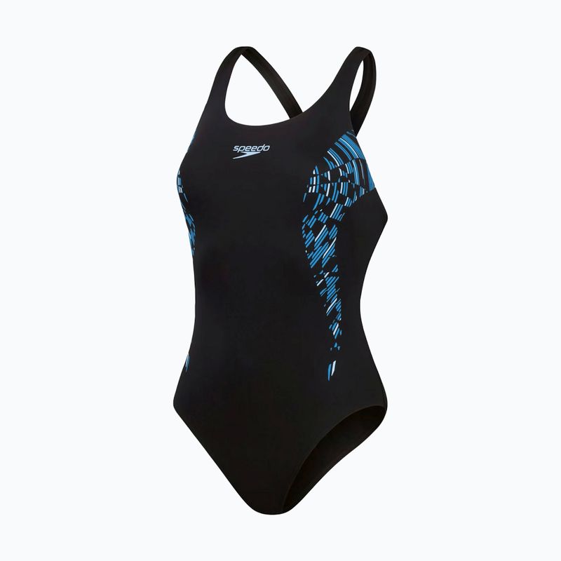 Speedo Placement Muscleback ολόσωμο μαγιό true navy/true cobalt/curious blue