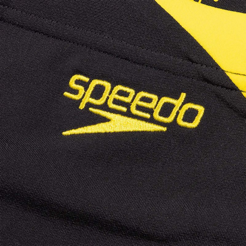 Ανδρικά Speedo Hyper Boom Splice μαύρο/λεμονί μποξεράκια για κολύμπι 3