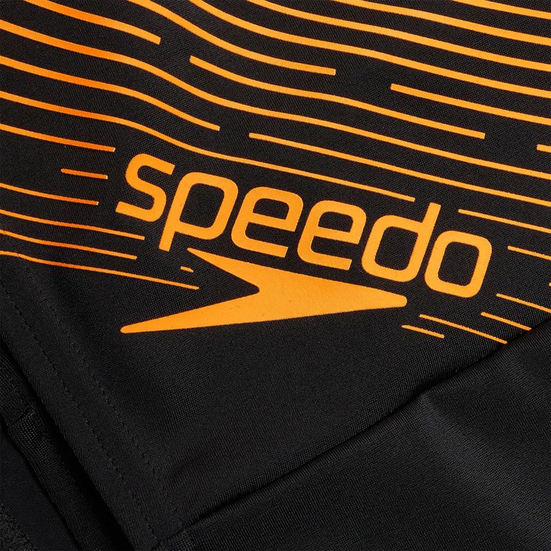 Ανδρικά μαγιό Speedo Medley Logo μαύρο/μανταρίνι φλούδα 4