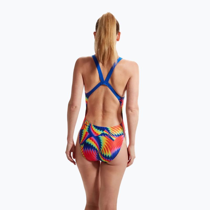 Speedo γυναικείο μαγιό Allover Digital Leaderback καρπούζι/ροζ φωτοβολίδα/man peel/mon drizzle 7