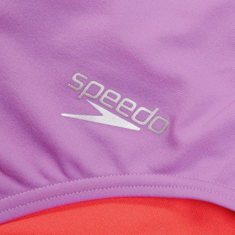 Speedo Solid Tie Back γυναικείο ολόσωμο μαγιό γλυκό μοβ/καρπούζι 4