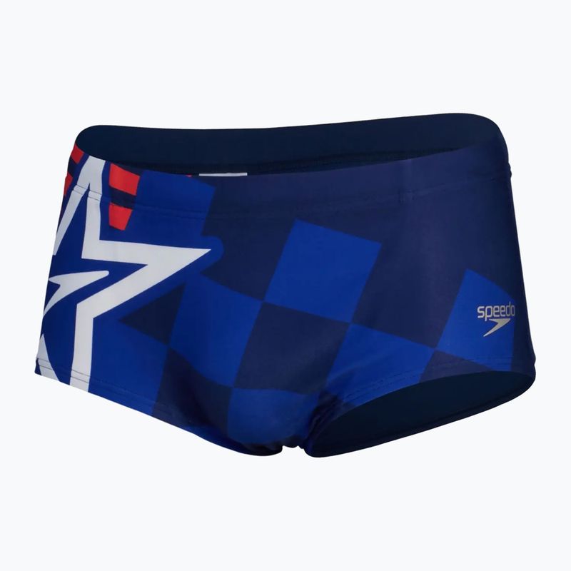 Ανδρικό Speedo Placement Digital Brief cerulean blue/true cobalt/watermelon/white μαγιό σορτς