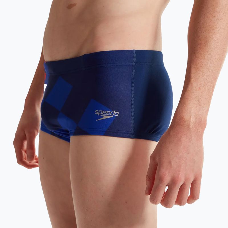 Ανδρικό Speedo Placement Digital Brief cerulean blue/true cobalt/watermelon/white μαγιό σορτς 7