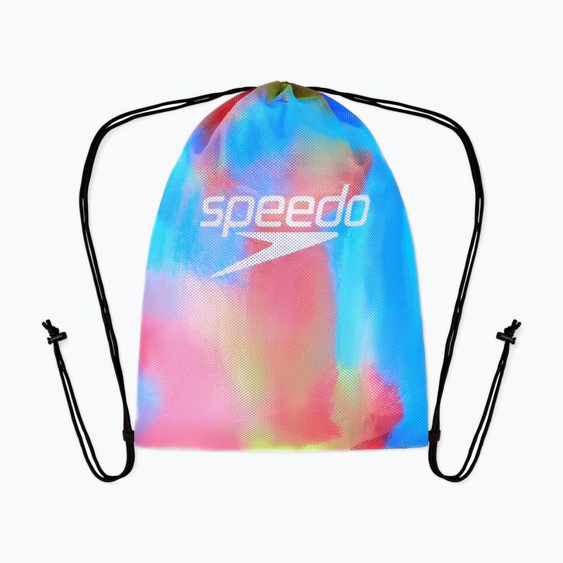 Speedo Εκτυπωμένη τσάντα κολύμβησης με πλέγμα kiki pink/lemon drizzle/picton blue 2