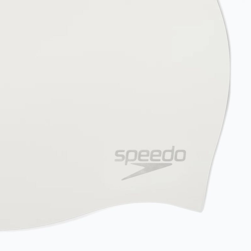 Speedo Απλό καλούπι σιλικόνης λευκό/ασημί σκουφάκι κολύμβησης 3