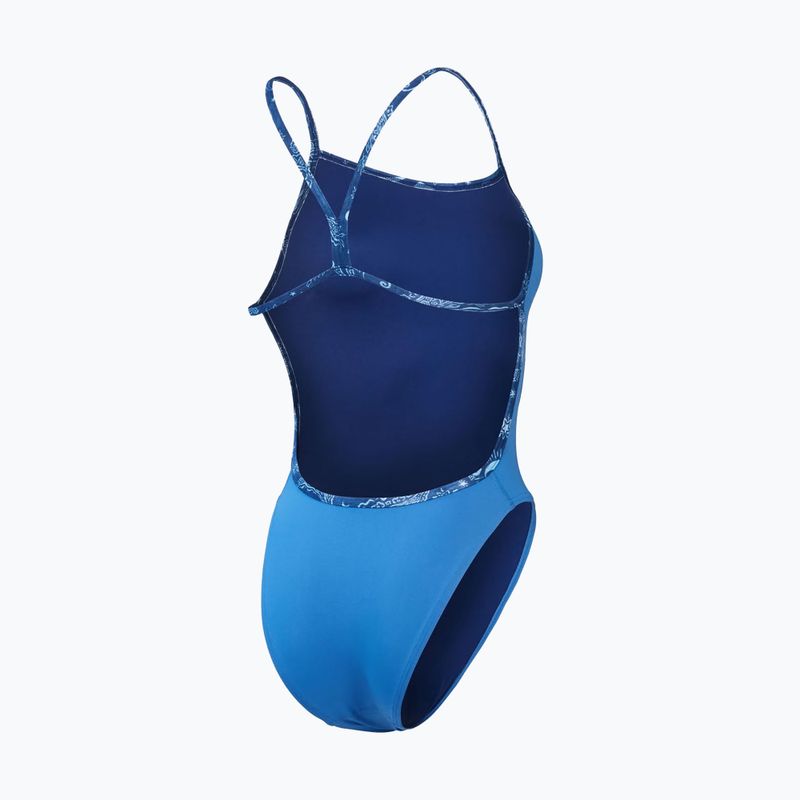 Ολόσωμο μαγιό κολύμβησης Speedo Solid Vback servres blue 2