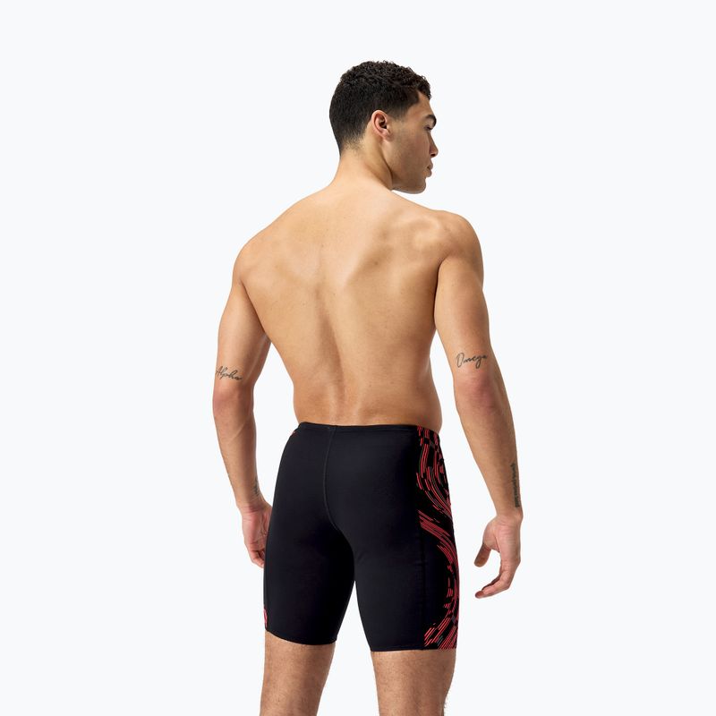 Ανδρικό μαγιό Jammer Speedo Tech Panel Jammer black/siren red/usa charcoal 3