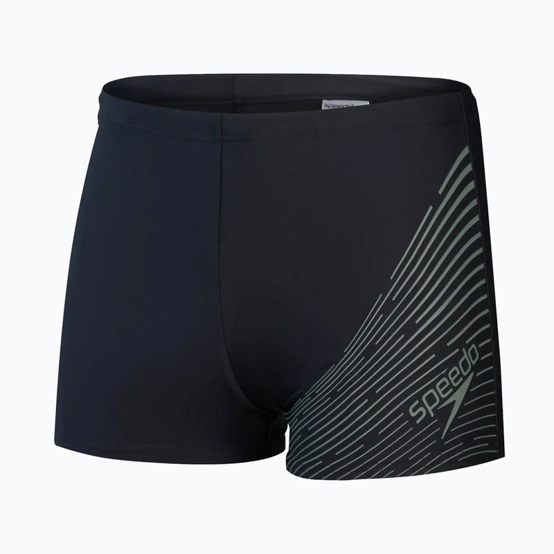 Ανδρικό μποξεράκι κολύμβησης Speedo Medley Logo Aquashort black/country green