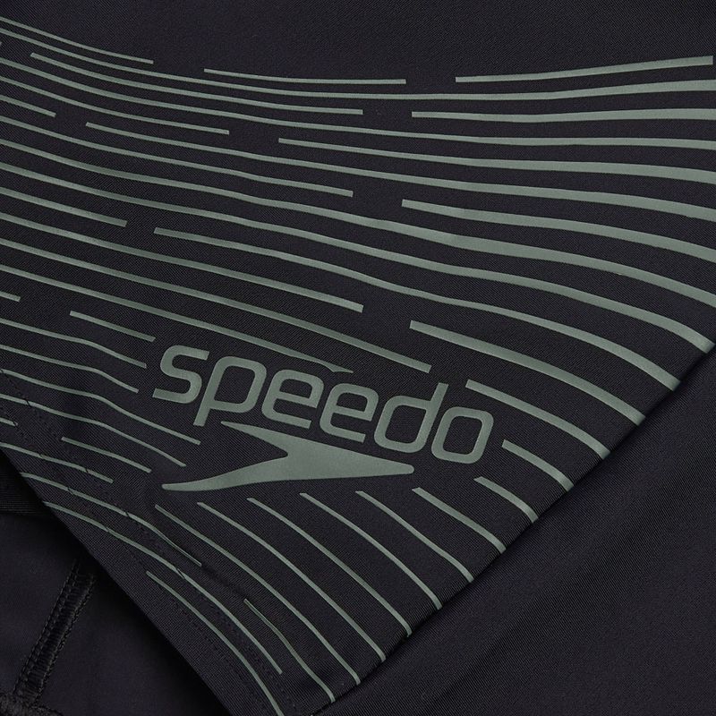 Ανδρικό μποξεράκι κολύμβησης Speedo Medley Logo Aquashort black/country green 4