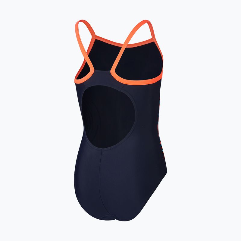 Παιδικό ολόσωμο μαγιό κολύμβησης Speedo Platisol Placement Thinstrap Muscleback true navy/siren red/picton 2