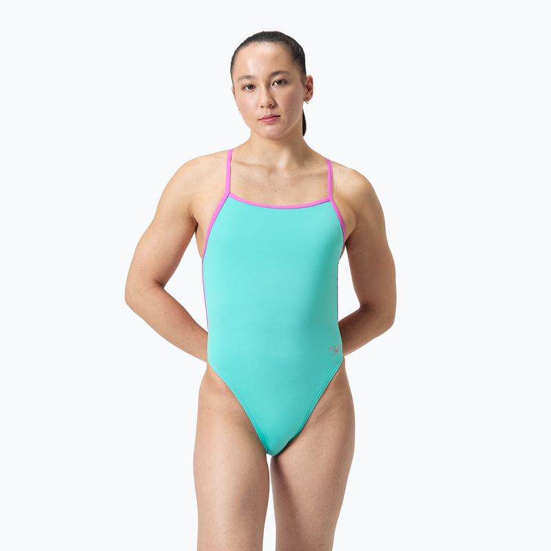 Speedo Solid Vback arctic glass γυναικείο ολόσωμο μαγιό 2