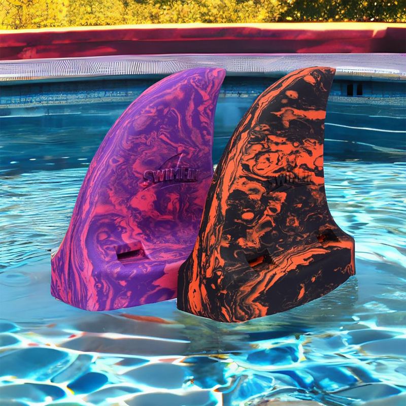 Παιδικό πτερύγιο κολύμβησης SwimFin SWIMFINTIGSHA black/orange marble 3