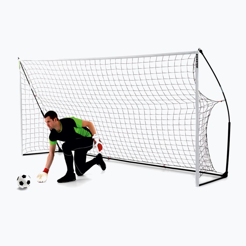 QuickPlay Kickster Academy γκολ ποδοσφαίρου 365 x 180 cm λευκό/μαύρο 3