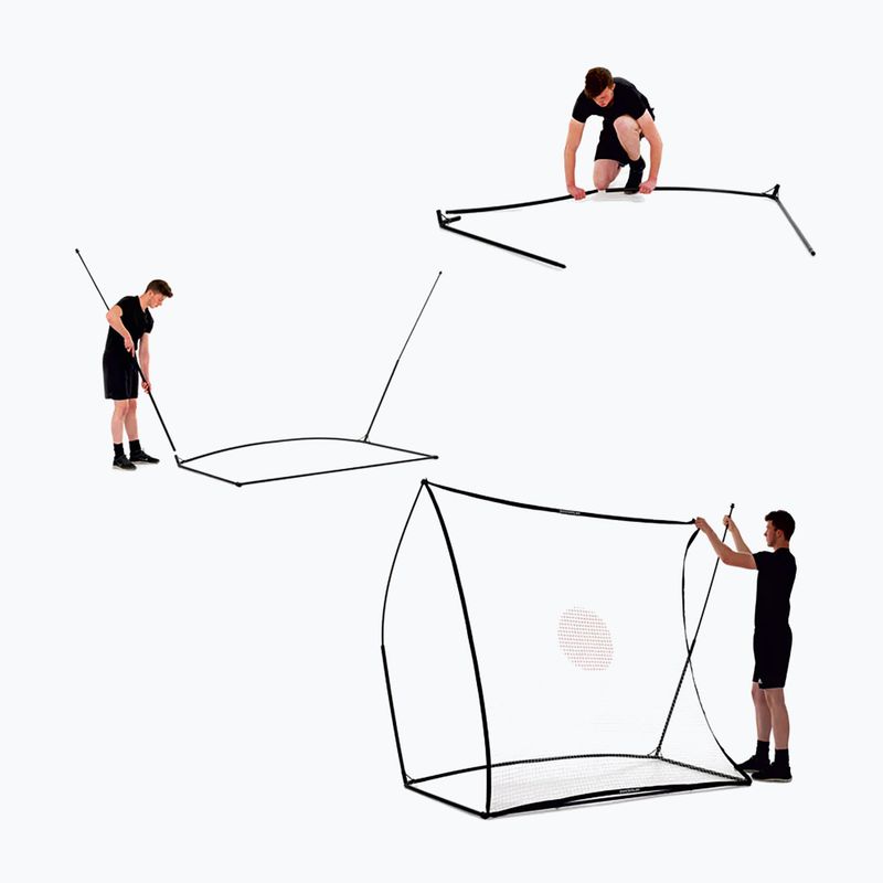 Rebounder QuickPlay Kickster Spot 210 x 210 cm λευκό και μαύρο 2