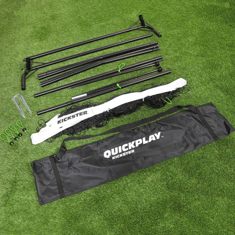 QuickPlay Kickster γκολ ποδοσφαίρου 150 x 100 cm μαύρο/λευκό 4