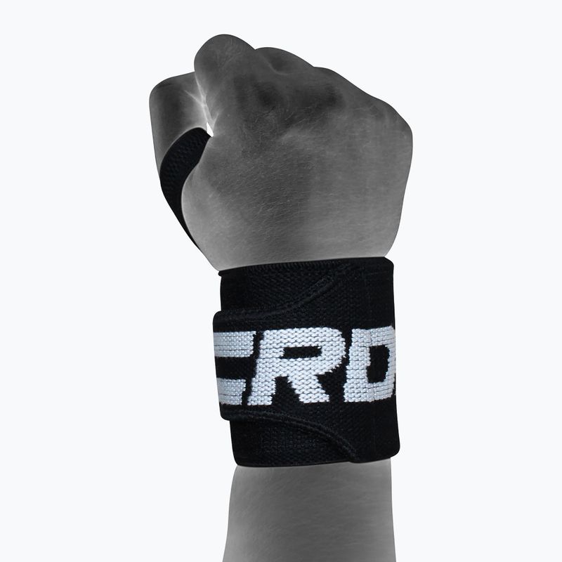 Στήριγμα καρπού RDX Gym Wrist Wrap Pro μαύρο WAH-W2B 4