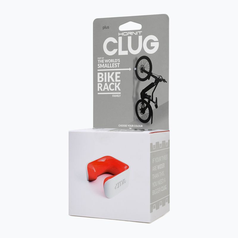 Hornit Clug Mtb Plus Bike Rack επίτοιχη σχάρα ποδηλάτων λευκό/πορτοκαλί PWO2591 4