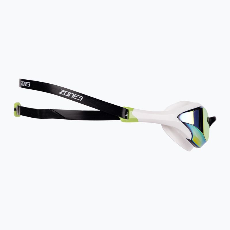 Γυαλιά κολύμβησης ZONE3 Volare Streamline Racing white/lime 3