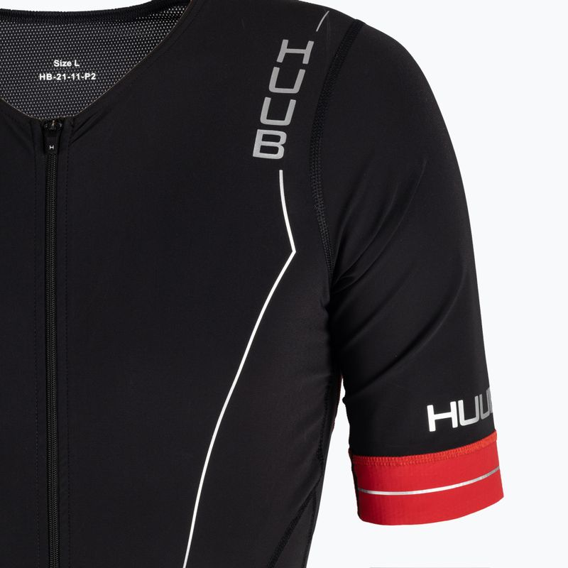 Ανδρικό HUUB Race Long Course Tri Suit μαύρο/κόκκινο RCLCS 4