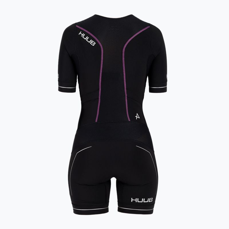 Γυναικείο κοστούμι τριάθλου HUUB Aura Long Course Tri Suit μαύρο AURLCS 2