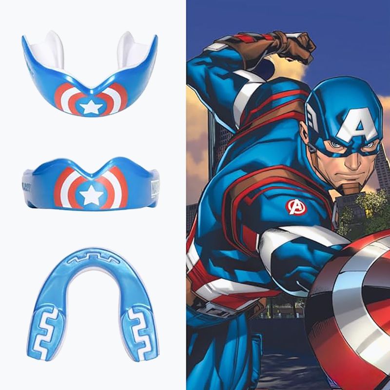 Προστατευτική μασέλα SAFEJAWZ Marvel Captain America μπλε 2