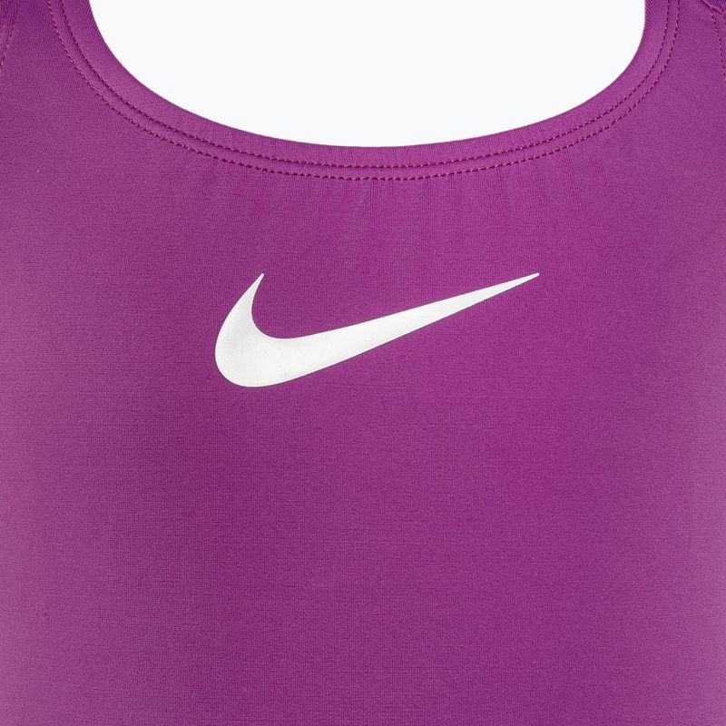 Παιδικό ολόσωμο μαγιό Nike Essential Racerback bold berry για παιδιά 3