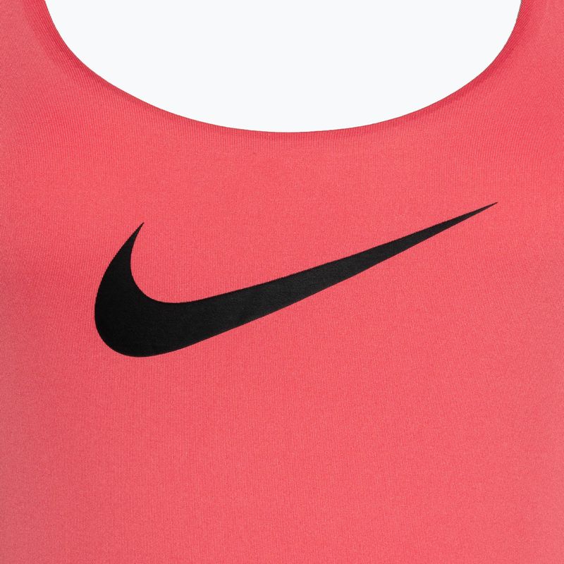 Γυναικείο ολόσωμο μαγιό Nike Logo Tape sea coral 3