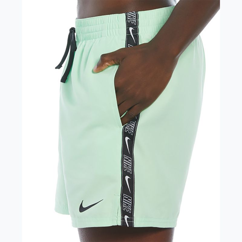 Ανδρικό μαγιό Nike Logo Tape 5" Volley βερμούδα vapor green 7