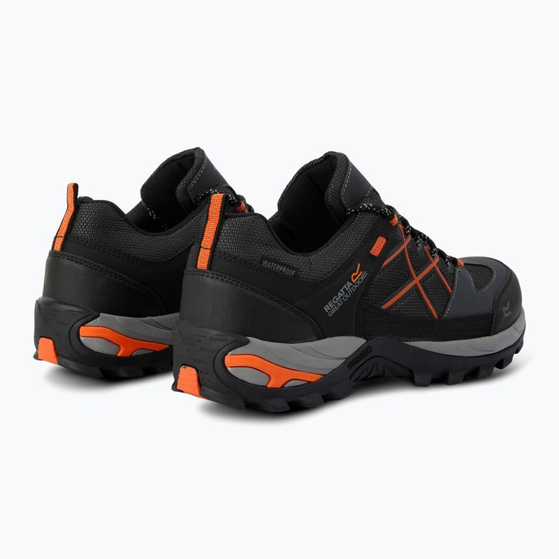 Ανδρικά παπούτσια πεζοπορίας REGATTA Samaris III Low granite/blaze orange 10