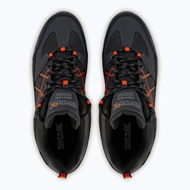 Ανδρικά παπούτσια πεζοπορίας REGATTA Samaris III Low granite/blaze orange 11