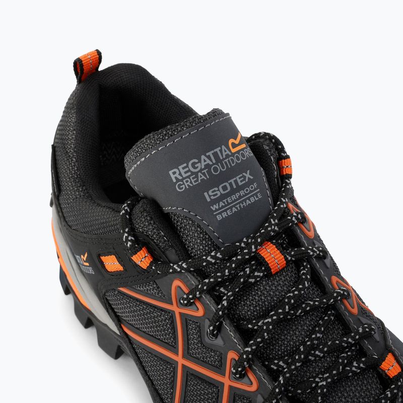 Ανδρικά παπούτσια πεζοπορίας REGATTA Samaris III Low granite/blaze orange 13