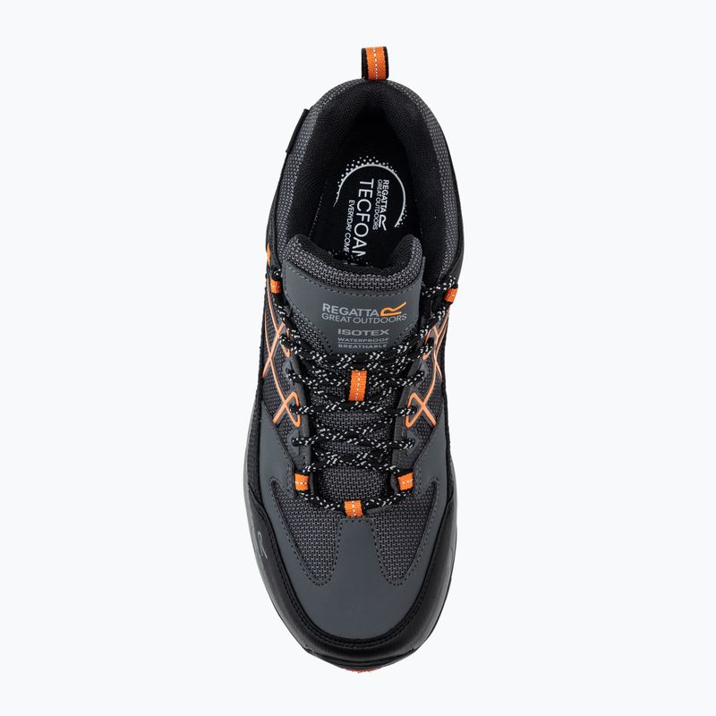 Ανδρικά παπούτσια πεζοπορίας REGATTA Samaris III Low granite/blaze orange 5