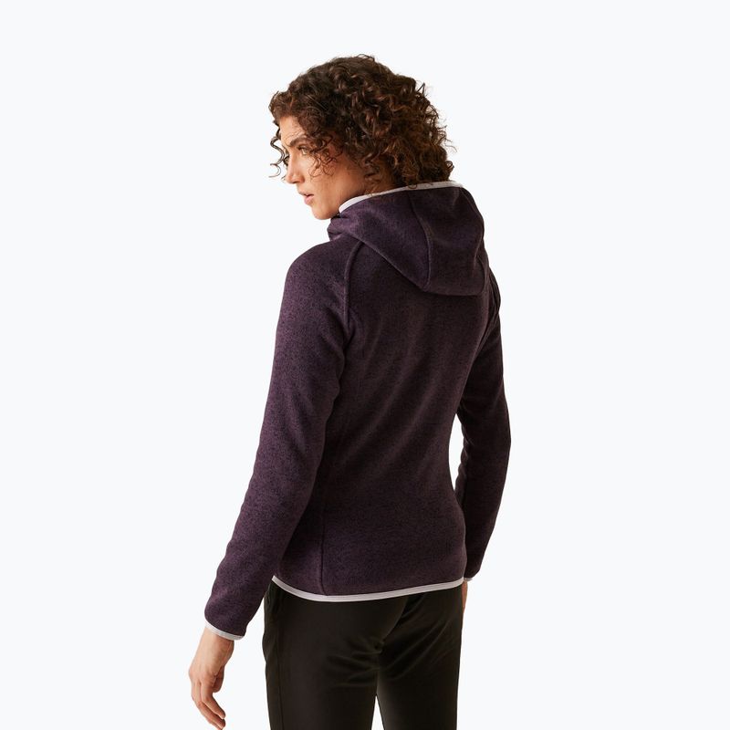 Γυναικεία φούτερ πεζοπορίας REGATTA Hooded Newhill deep plum 3