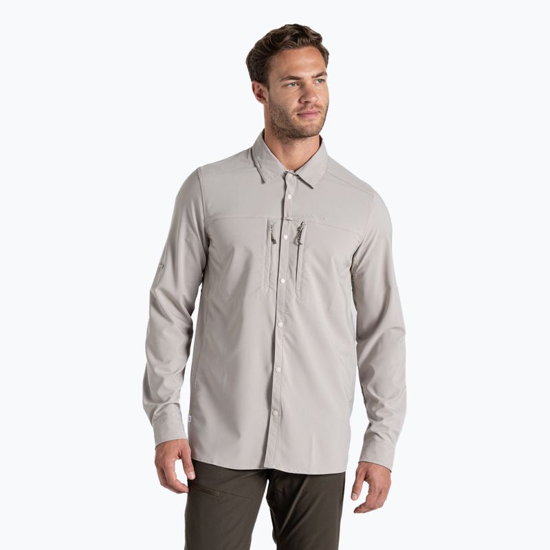 Craghoppers ανδρικό πουκάμισο NosiLife Long Sleeved Pro Shirt V parchment