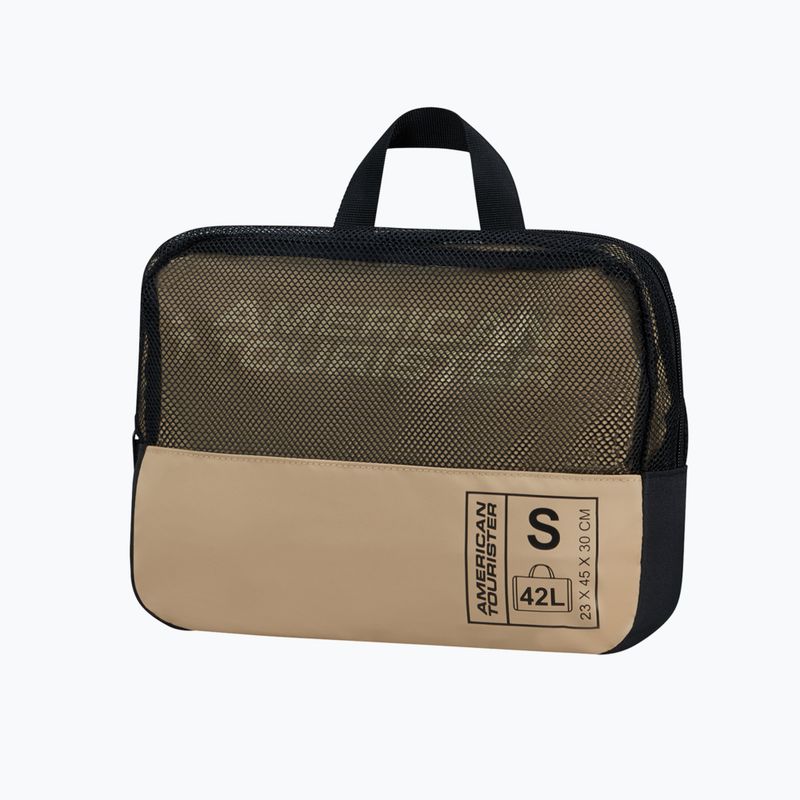 American Tourister Duffle S 42 l μπεζ ταξιδιωτική τσάντα 10