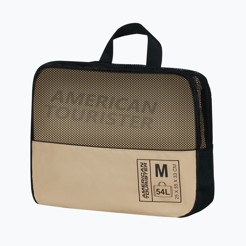 American Tourister Duffle M 54 l μπεζ ταξιδιωτική τσάντα 10