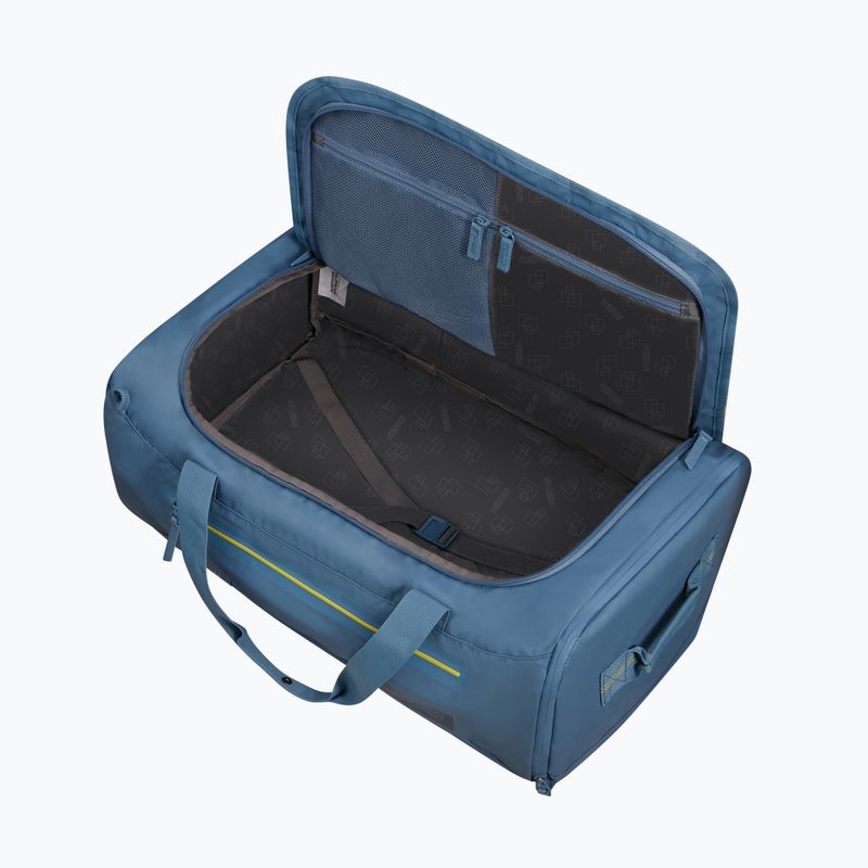 American Tourister Duffle M 54 l μπλε ταξιδιωτική τσάντα κορώνη 11