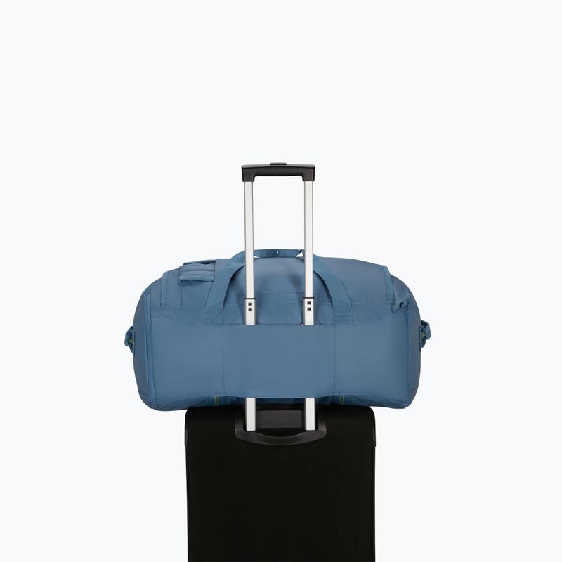 American Tourister Duffle M 54 l μπλε ταξιδιωτική τσάντα κορώνη 13