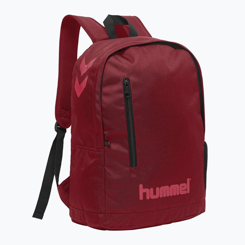 Hummel Core 28 l σακίδιο πλάτης ποδηλασίας κόκκινο / σορμπέ βατόμουρο