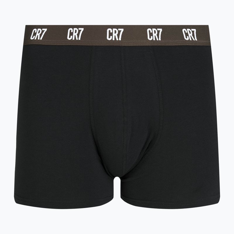 Ανδρικό μποξεράκι CR7 Basic Trunk 3 ζεύγη black/brown 2