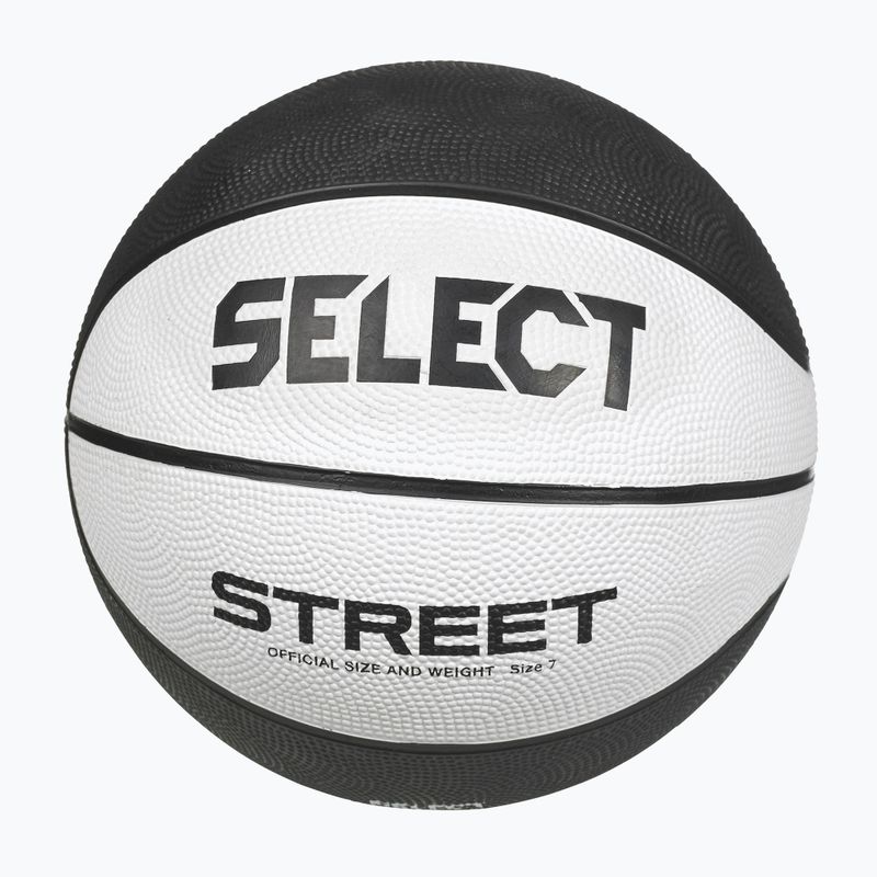 Παιδικό μπάσκετ SELECT Basketball Street v23 λευκό/μαύρο μέγεθος 7