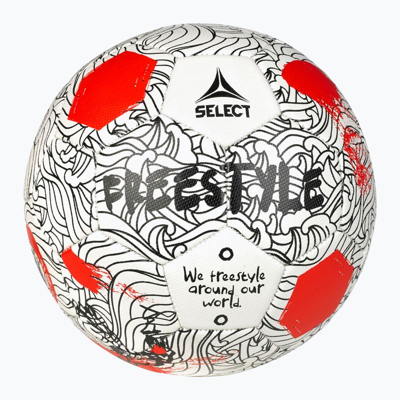 SELECT Freestyle v24 λευκό/κόκκινο ποδόσφαιρο μέγεθος 4.5