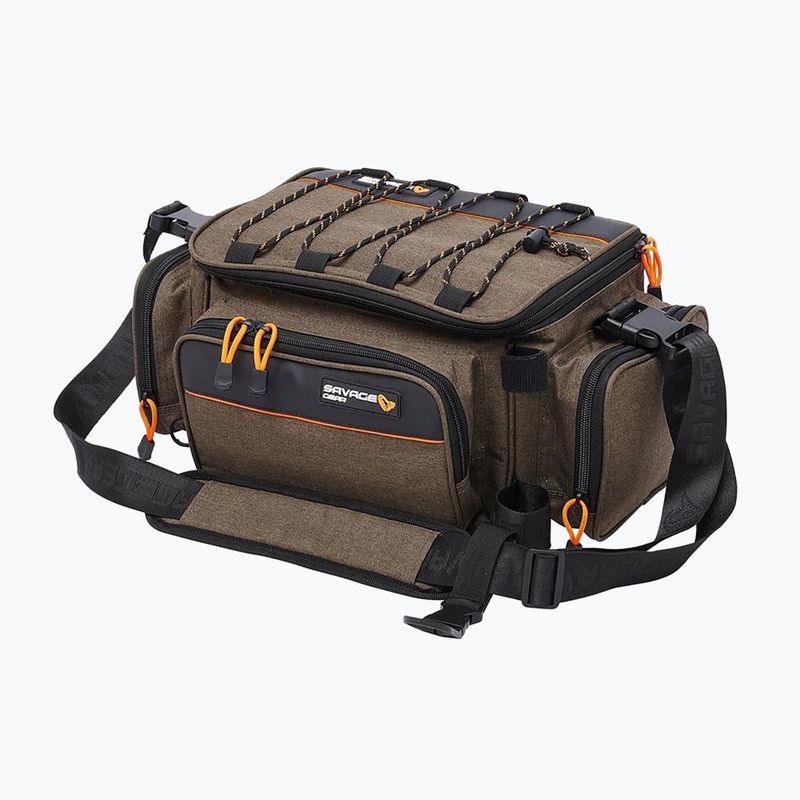 Savage Gear System Box Bag S 3 κουτιά 5 τσάντες καφέ/μαύρο