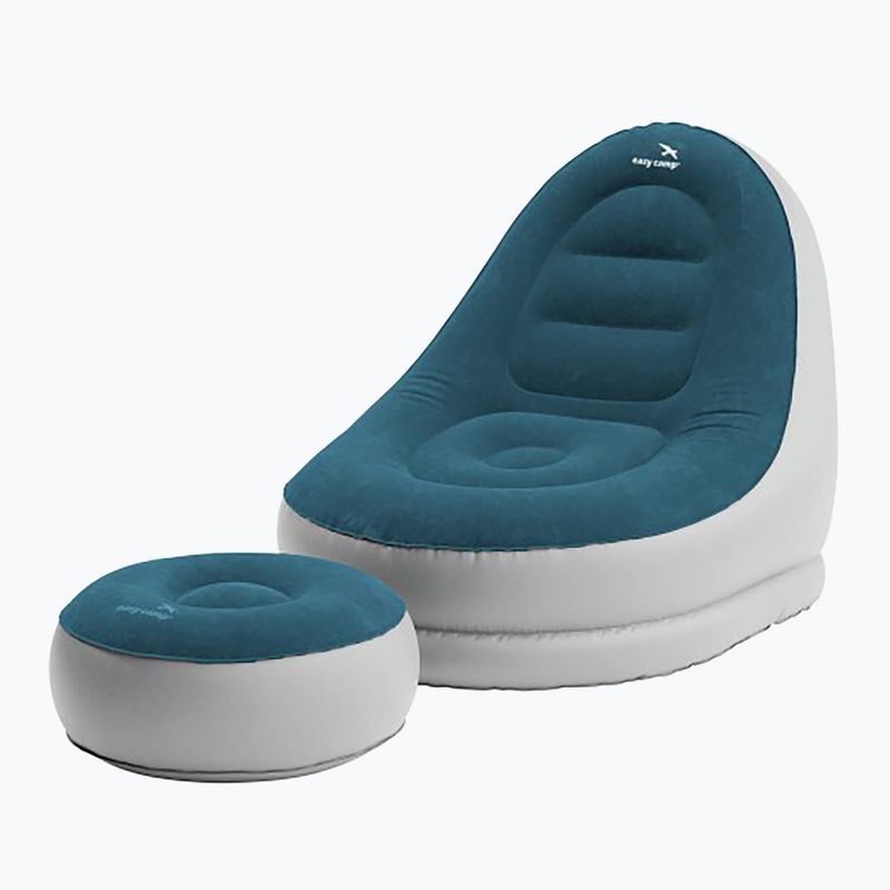 Φουσκωτή τουριστική πολυθρόνα Easy Camp Comfy Lounge Set steel blue