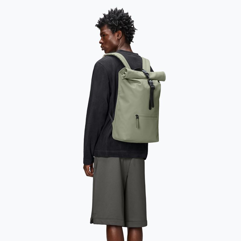 Rains Rucksack Rolltop 17 l drift σακίδιο πόλης 3