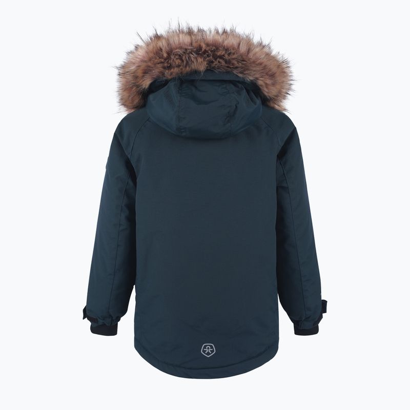 Παιδικό χειμερινό μπουφάν Color Kids Parka w. Fake Fur AF 10,000 navy blue 740725 6