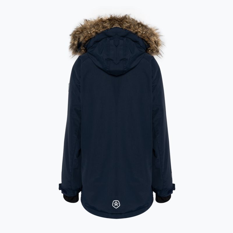 Παιδικό χειμερινό μπουφάν Color Kids Parka w. Fake Fur AF 10,000 navy blue 740725 2